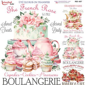 Ütü İle Rub On Transfer 30x30cm RB497