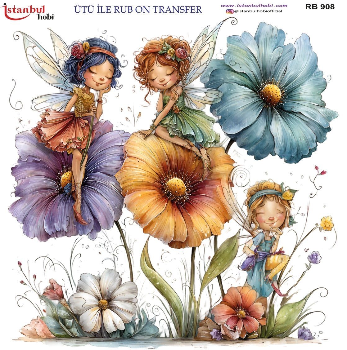 Ütü İle Rub On Transfer 30x30cm RB908
