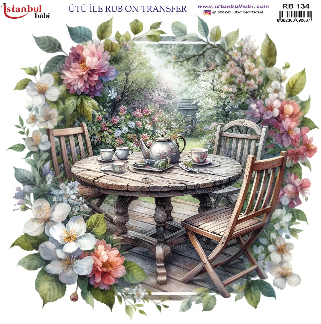 Ütü İle Rub On Transfer 30x30cm RB134