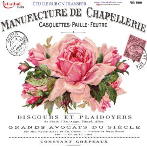 Ütü İle Rub On Transfer 30x30cm RB500