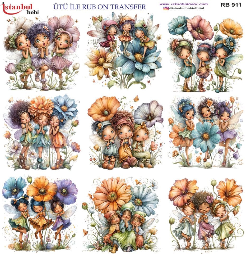 Ütü İle Rub On Transfer 30x30cm RB911