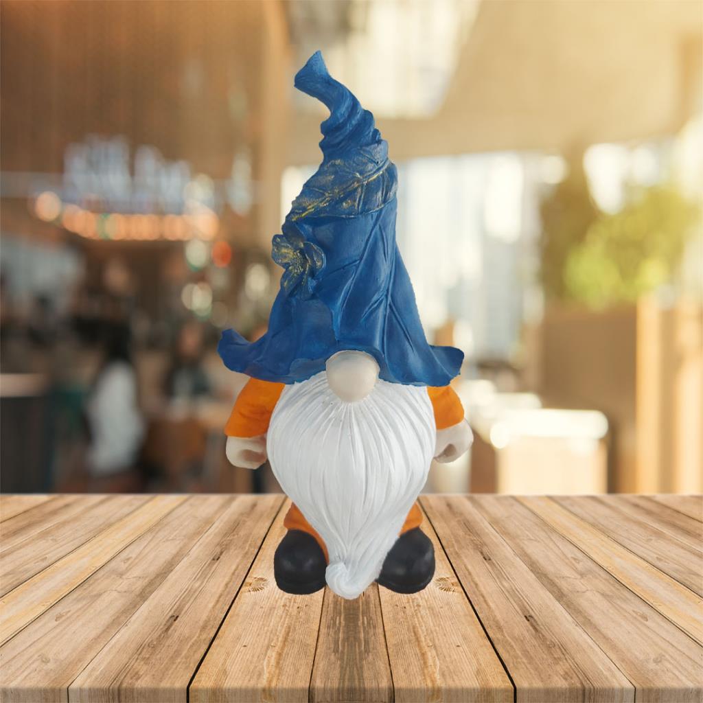 Dekoratif Sakallı Cüce Mavi Şapkalı 27x14cm