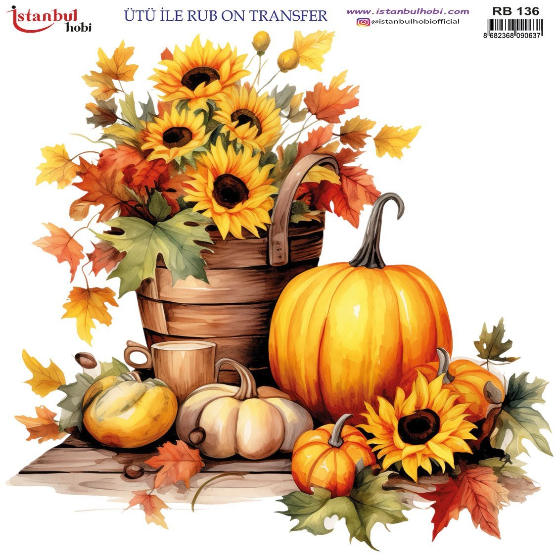 Ütü İle Rub On Transfer 30x30cm RB136