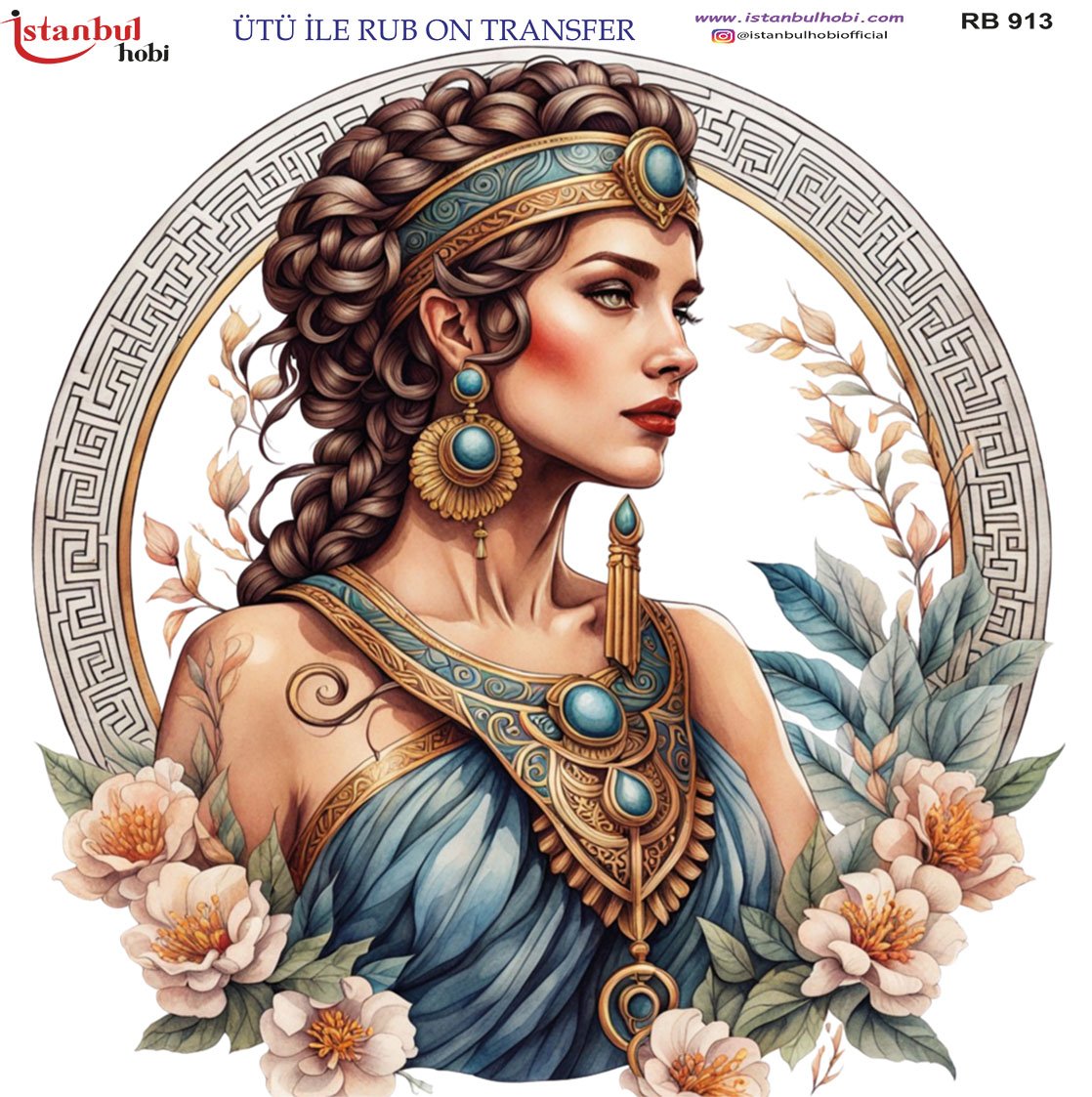 Ütü İle Rub On Transfer 30x30cm RB913