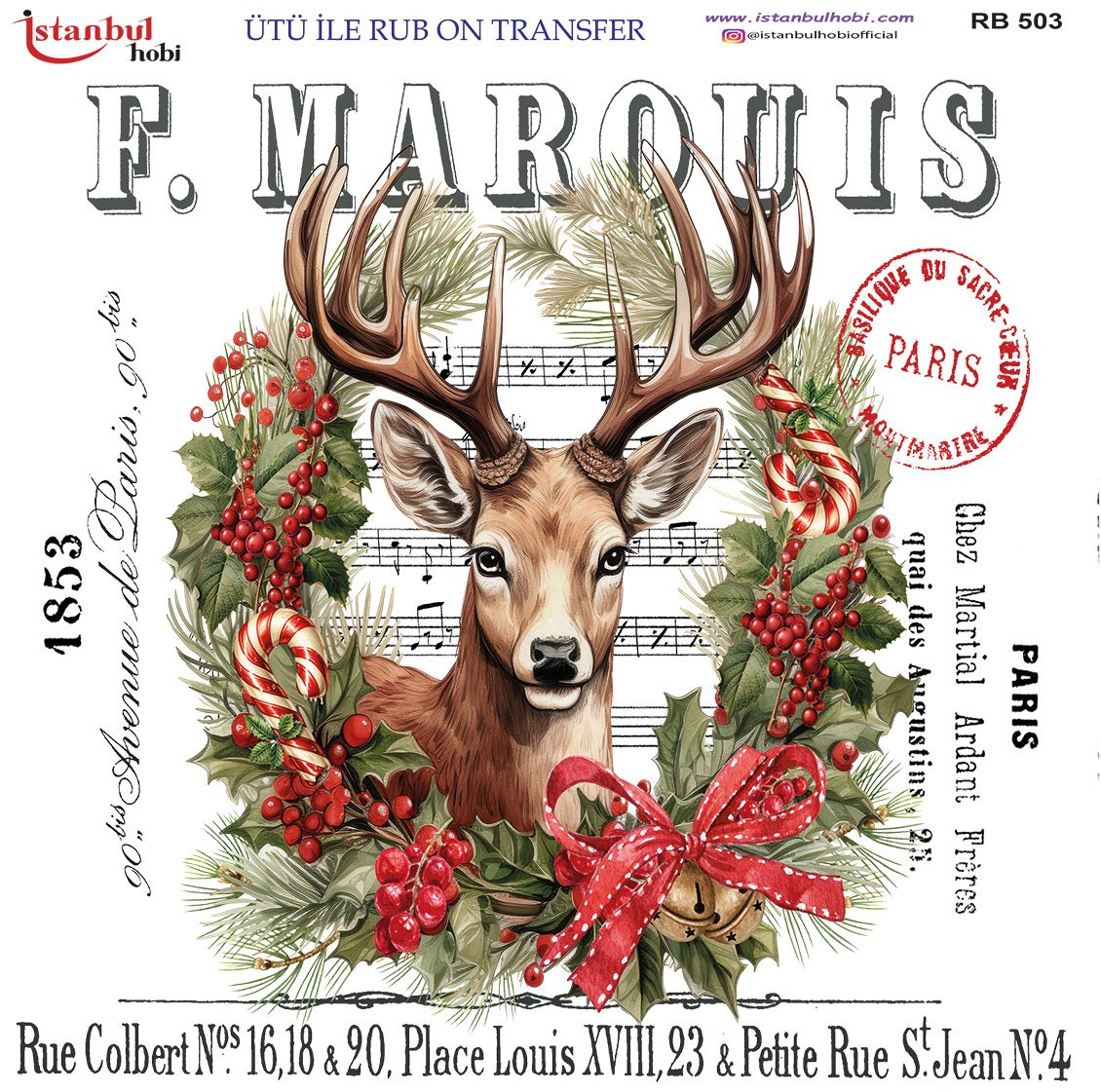 Ütü İle Rub On Transfer 30x30cm RB503