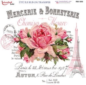 Ütü İle Rub On Transfer 30x30cm RB505