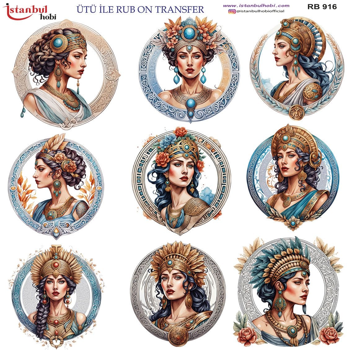 Ütü İle Rub On Transfer 30x30cm RB916