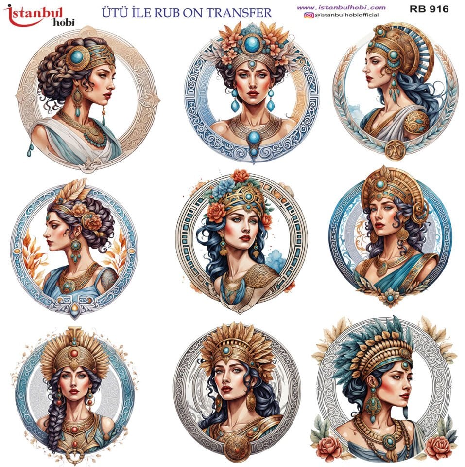 Ütü İle Rub On Transfer 30x30cm RB916
