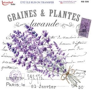 Ütü İle Rub On Transfer 30x30cm RB506