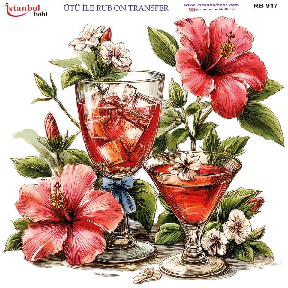 Ütü İle Rub On Transfer 30x30cm RB917