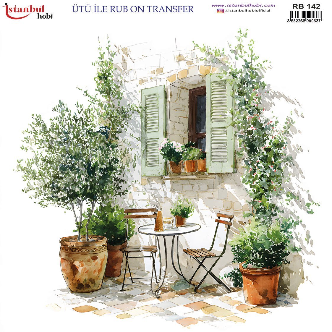 Ütü İle Rub On Transfer 30x30cm RB142