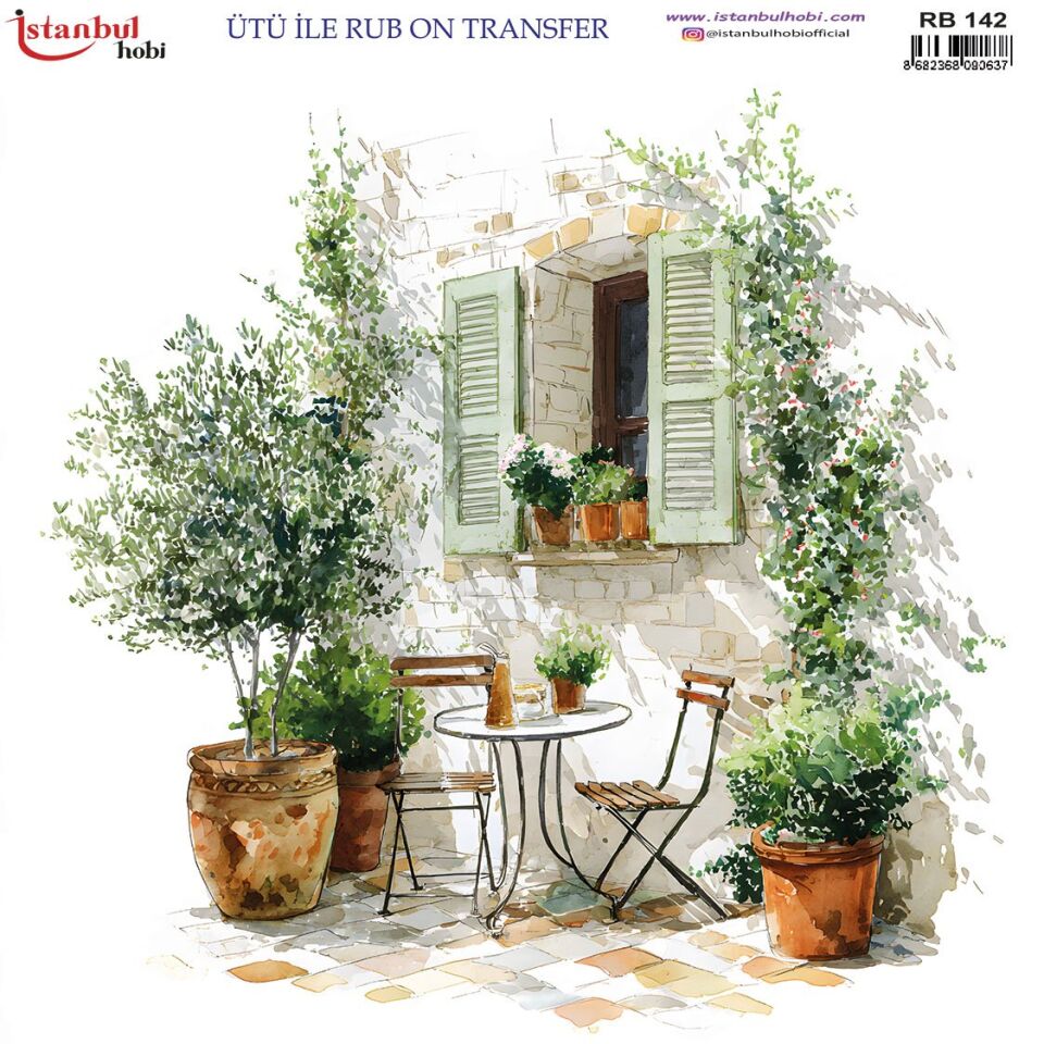 Ütü İle Rub On Transfer 30x30cm RB142