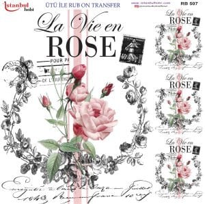 Ütü İle Rub On Transfer 30x30cm RB507