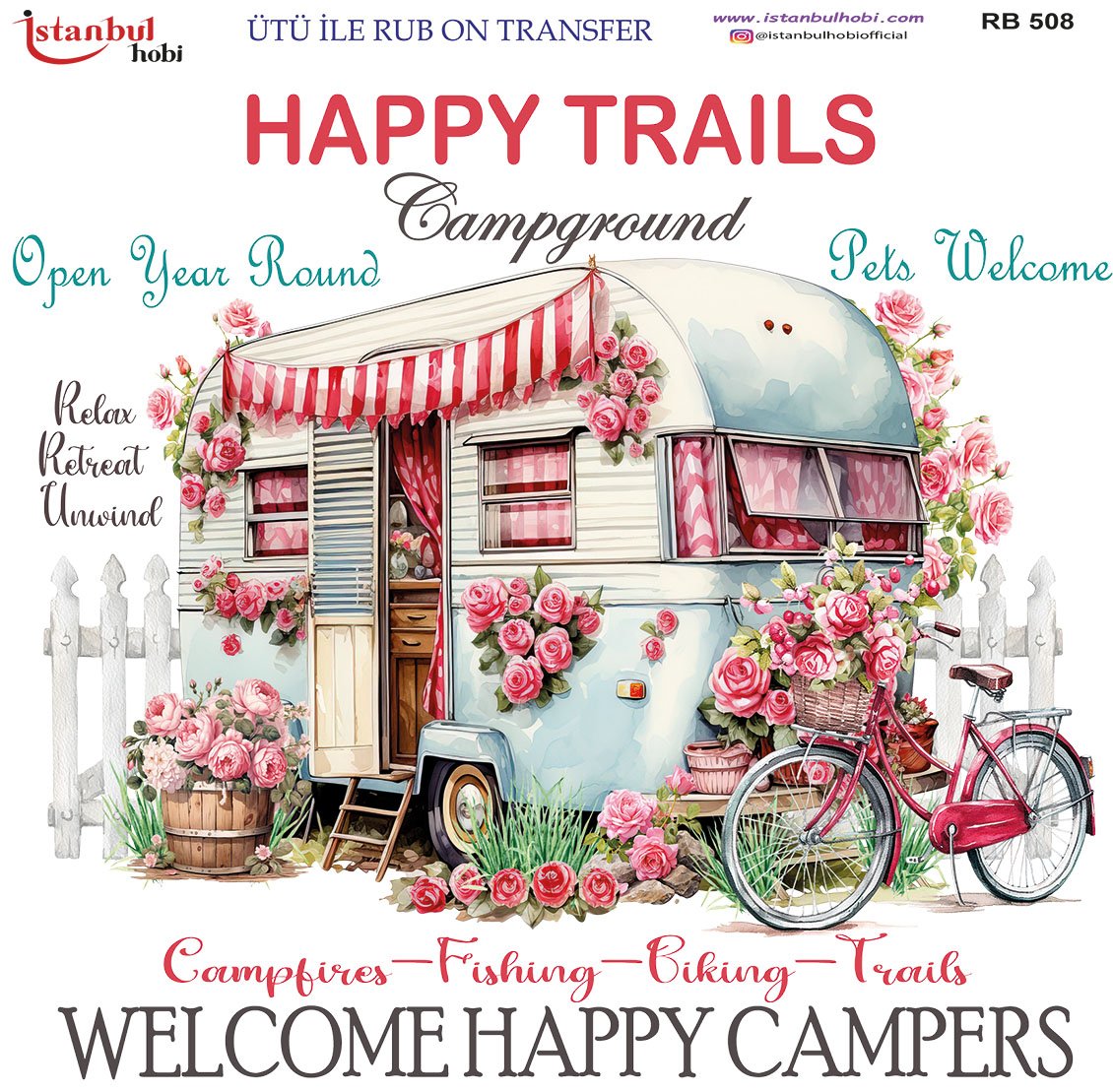 Ütü İle Rub On Transfer 30x30cm RB508