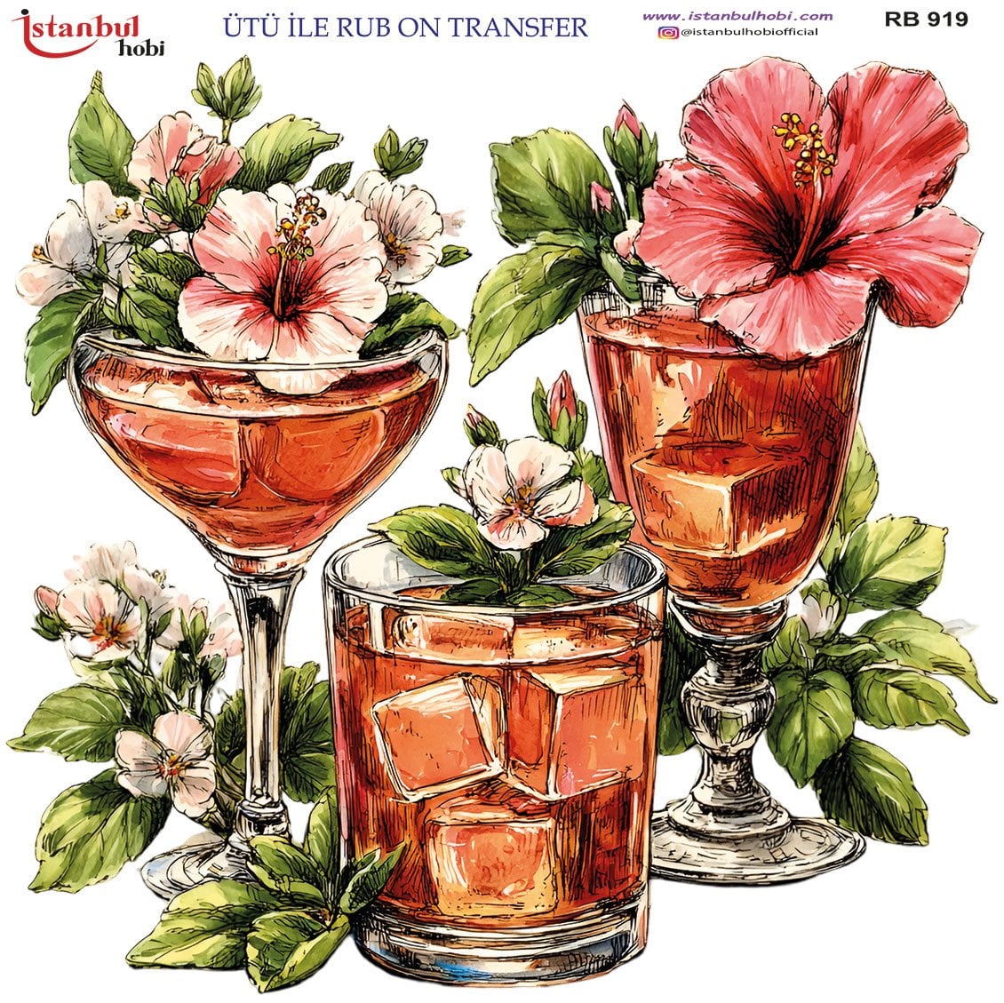 Ütü İle Rub On Transfer 30x30cm RB919
