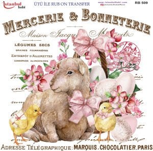 Ütü İle Rub On Transfer 30x30cm RB509