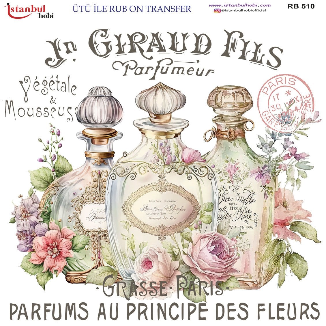 Ütü İle Rub On Transfer 30x30cm RB510