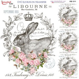 Ütü İle Rub On Transfer 30x30cm RB511