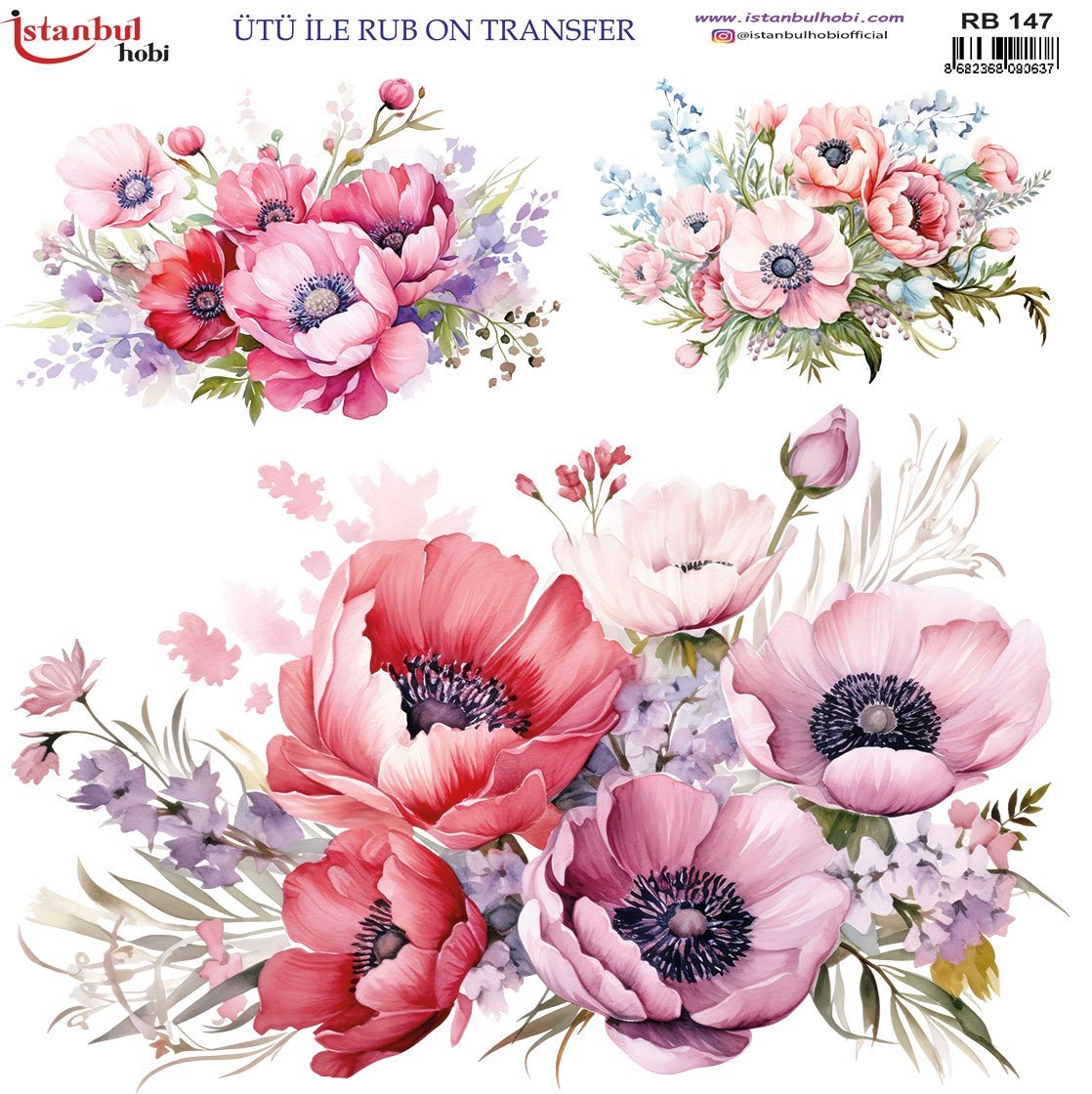 Ütü İle Rub On Transfer 30x30cm RB147