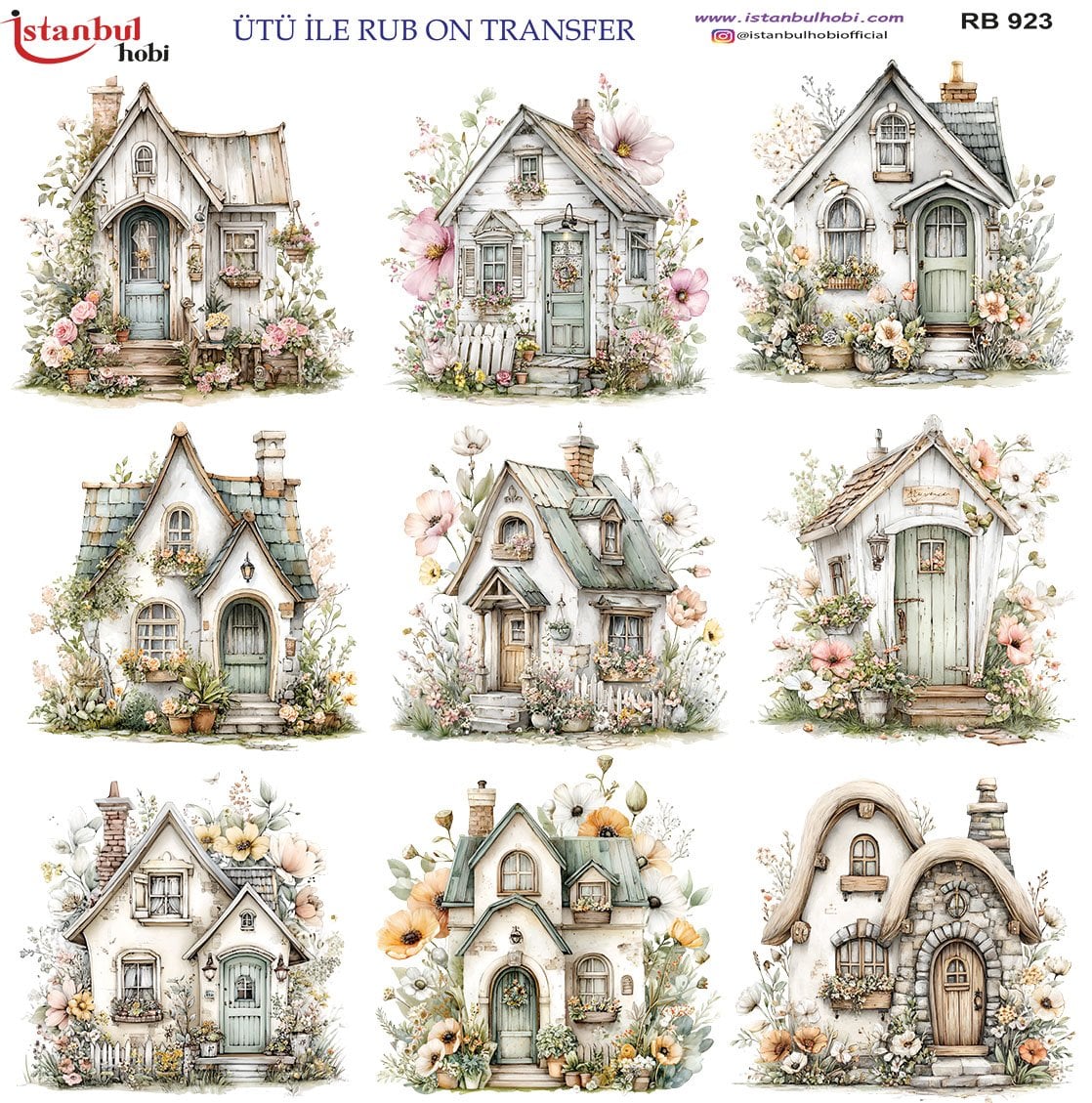 Ütü İle Rub On Transfer 30x30cm RB923