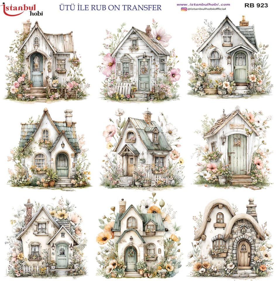 Ütü İle Rub On Transfer 30x30cm RB923