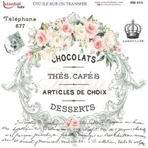 Ütü İle Rub On Transfer 30x30cm RB513