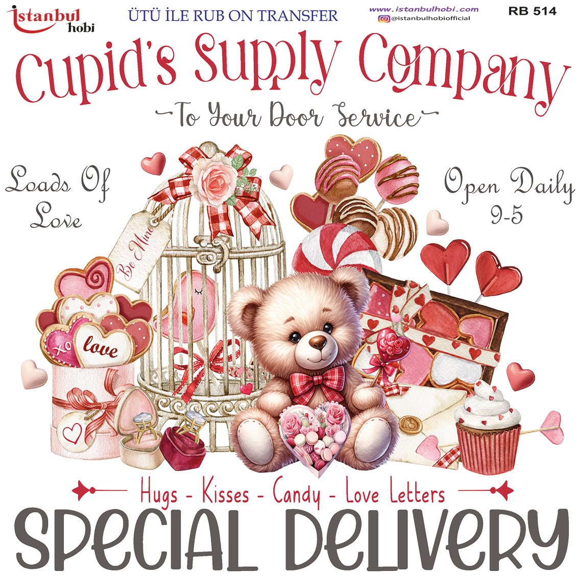 Ütü İle Rub On Transfer 30x30cm RB514