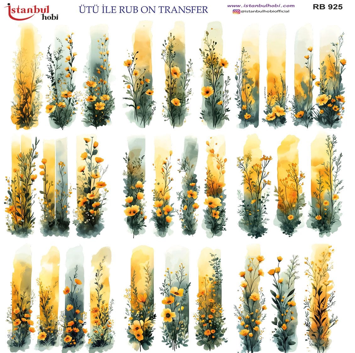 Ütü İle Rub On Transfer 30x30cm RB925