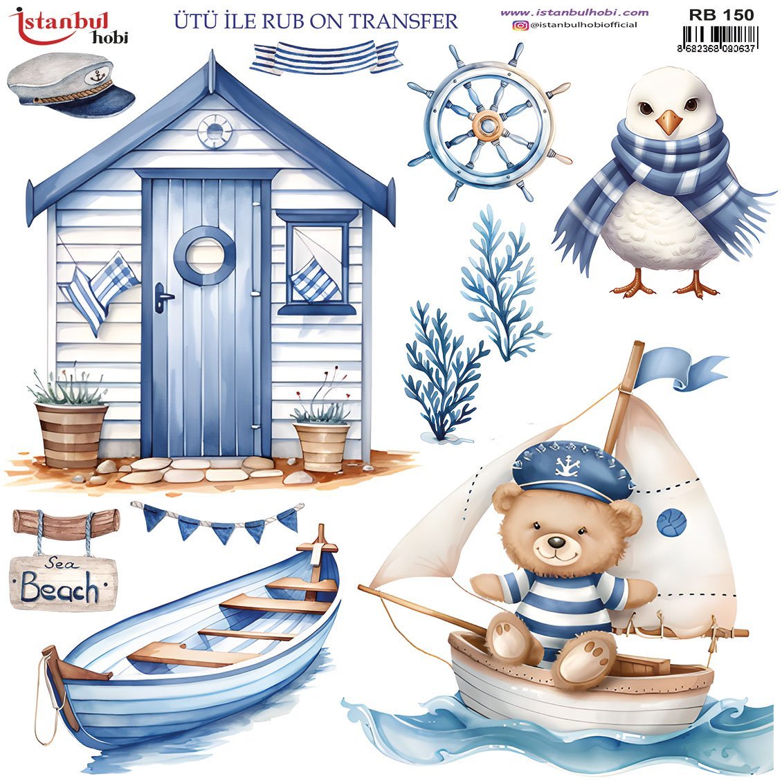 Ütü İle Rub On Transfer 30x30cm RB150