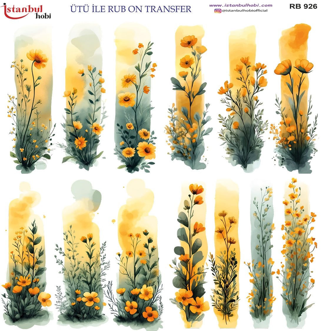 Ütü İle Rub On Transfer 30x30cm RB926