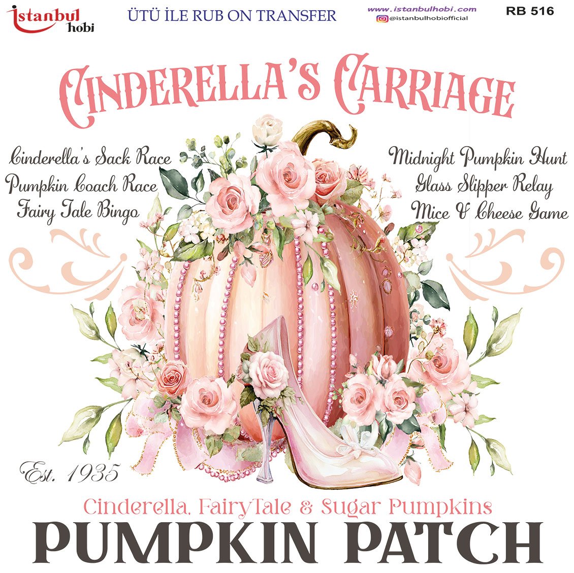 Ütü İle Rub On Transfer 30x30cm RB516