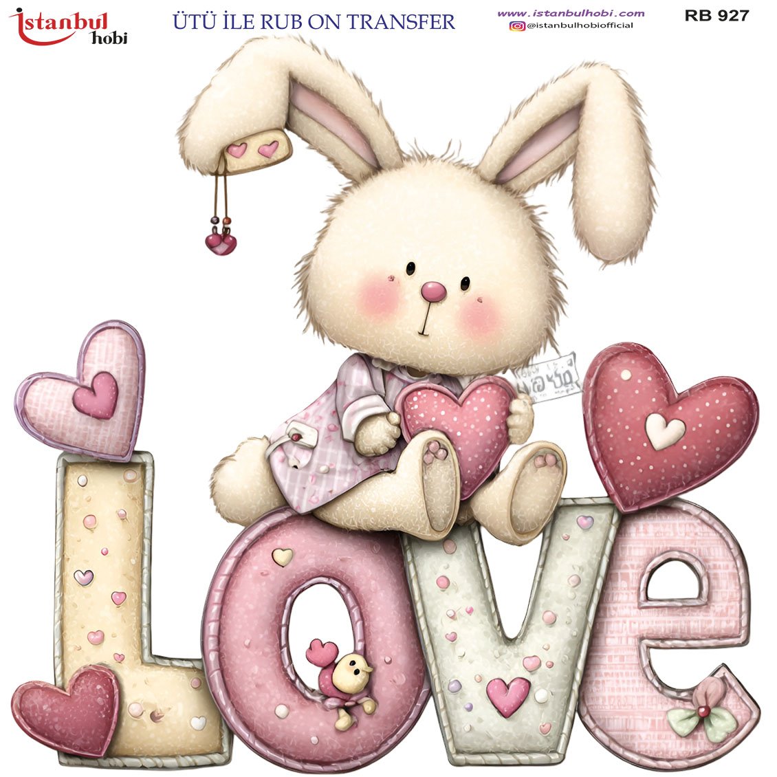 Ütü İle Rub On Transfer 30x30cm RB927