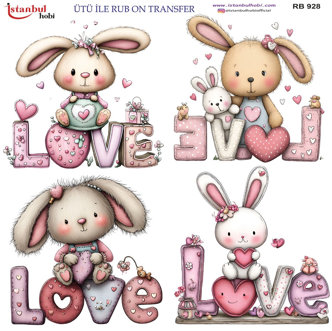 Ütü İle Rub On Transfer 30x30cm RB928