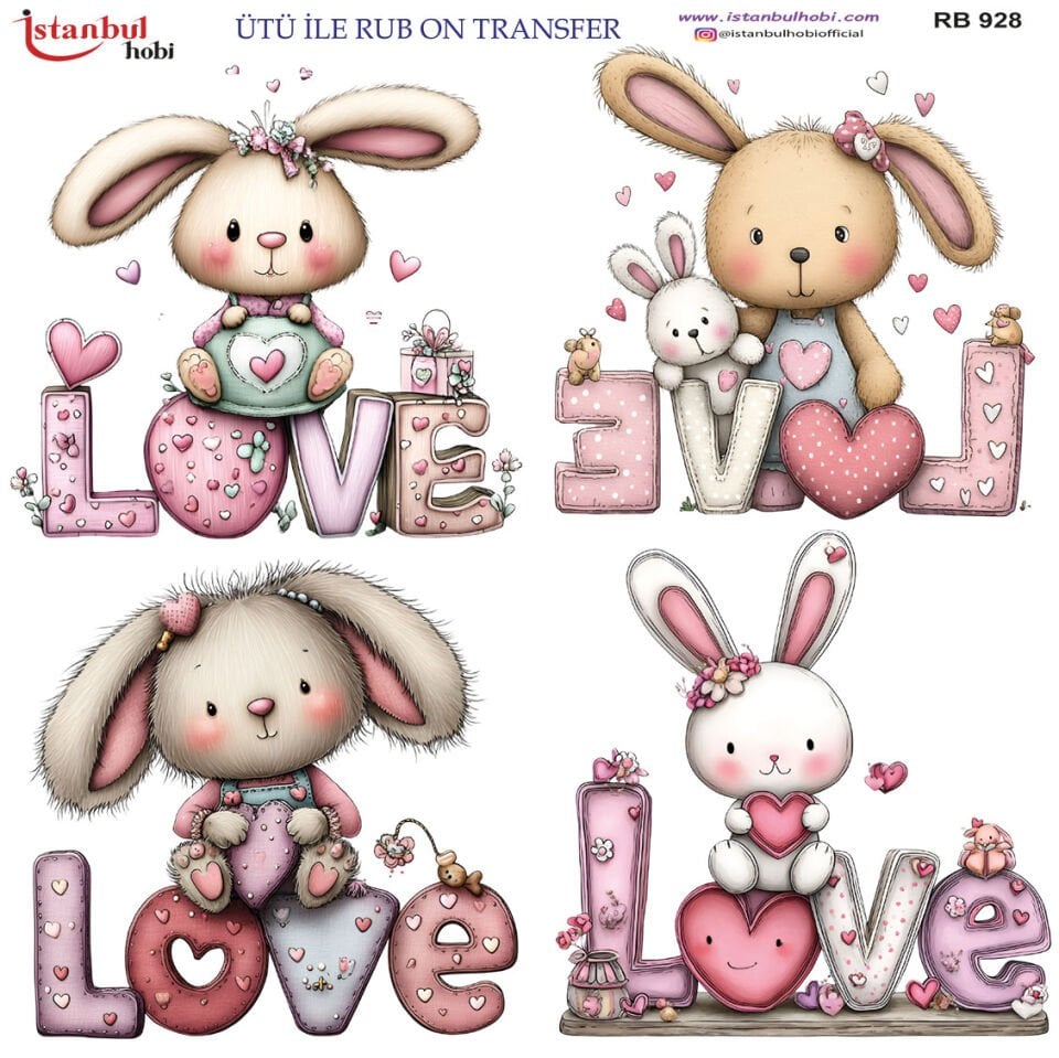 Ütü İle Rub On Transfer 30x30cm RB928