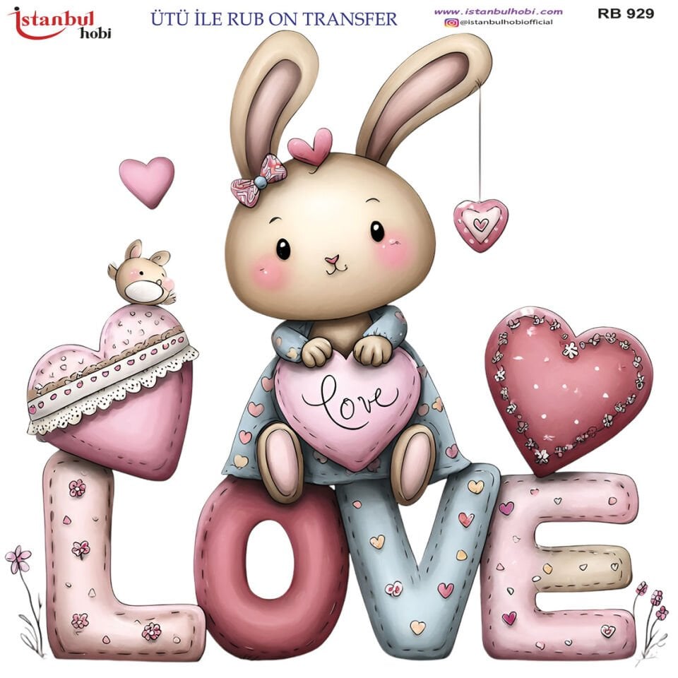 Ütü İle Rub On Transfer 30x30cm RB929