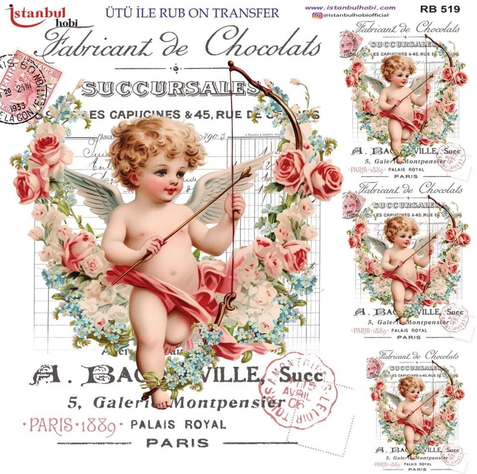 Ütü İle Rub On Transfer 30x30cm RB519