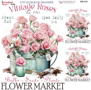 Ütü İle Rub On Transfer 30x30cm RB521