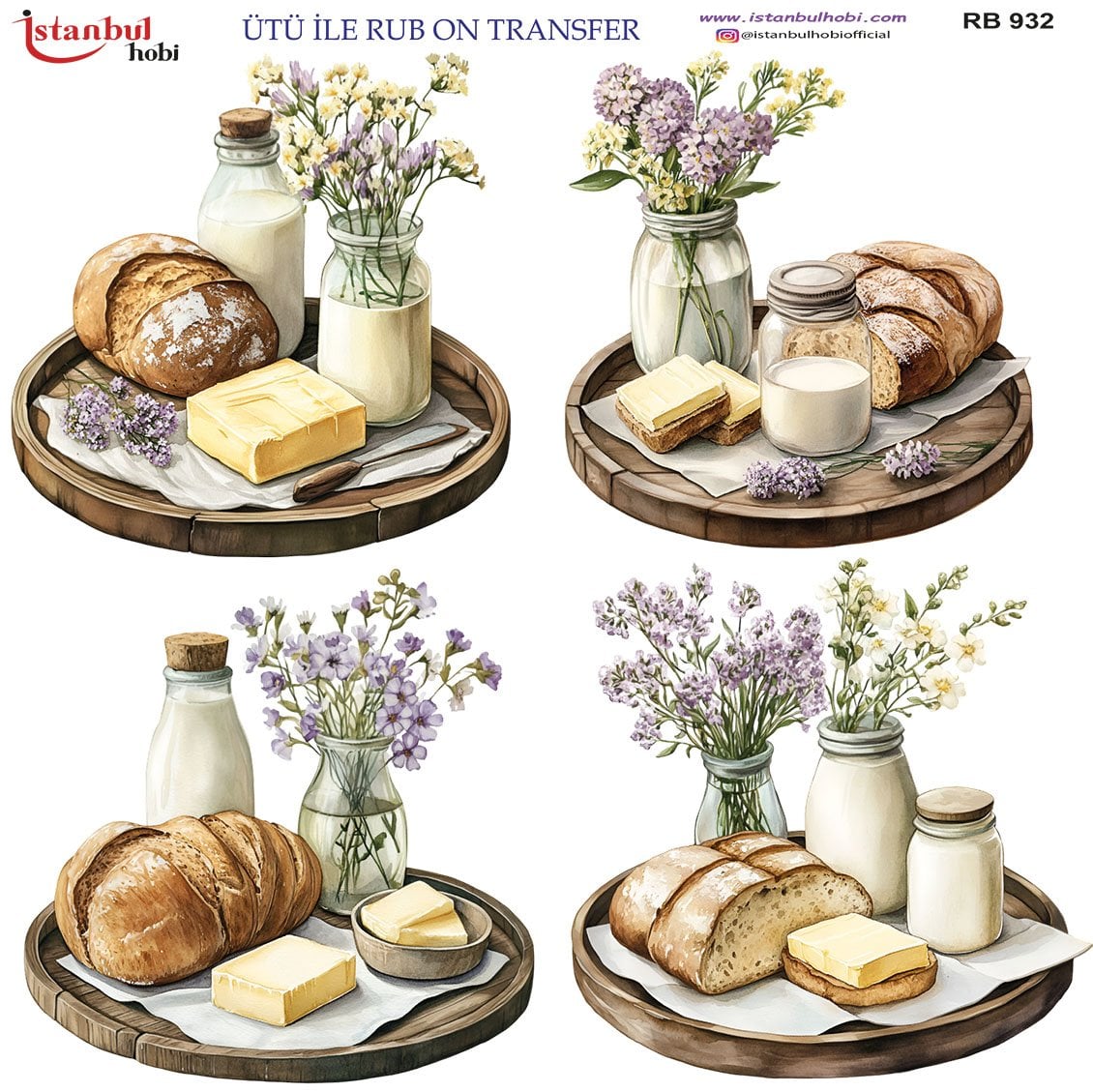 Ütü İle Rub On Transfer 30x30cm RB932