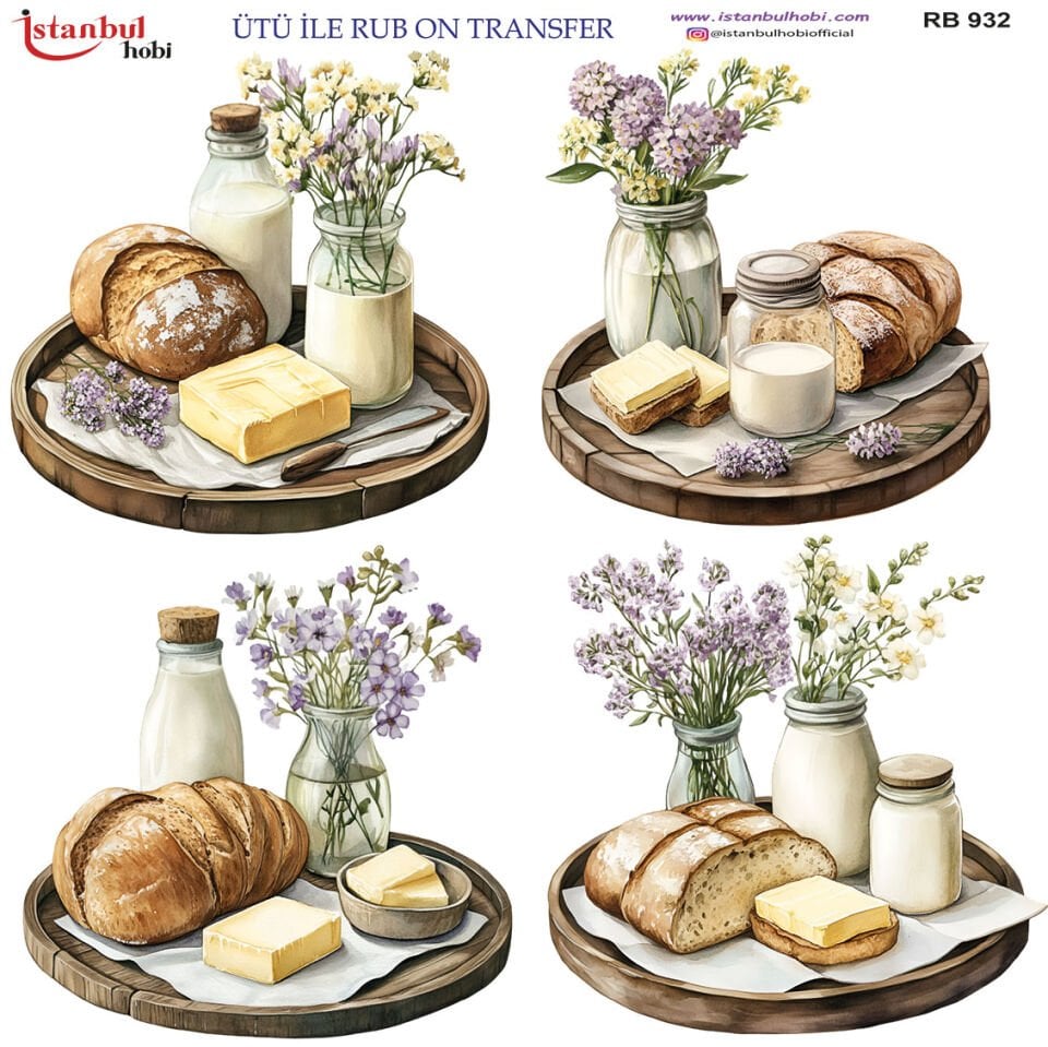 Ütü İle Rub On Transfer 30x30cm RB932
