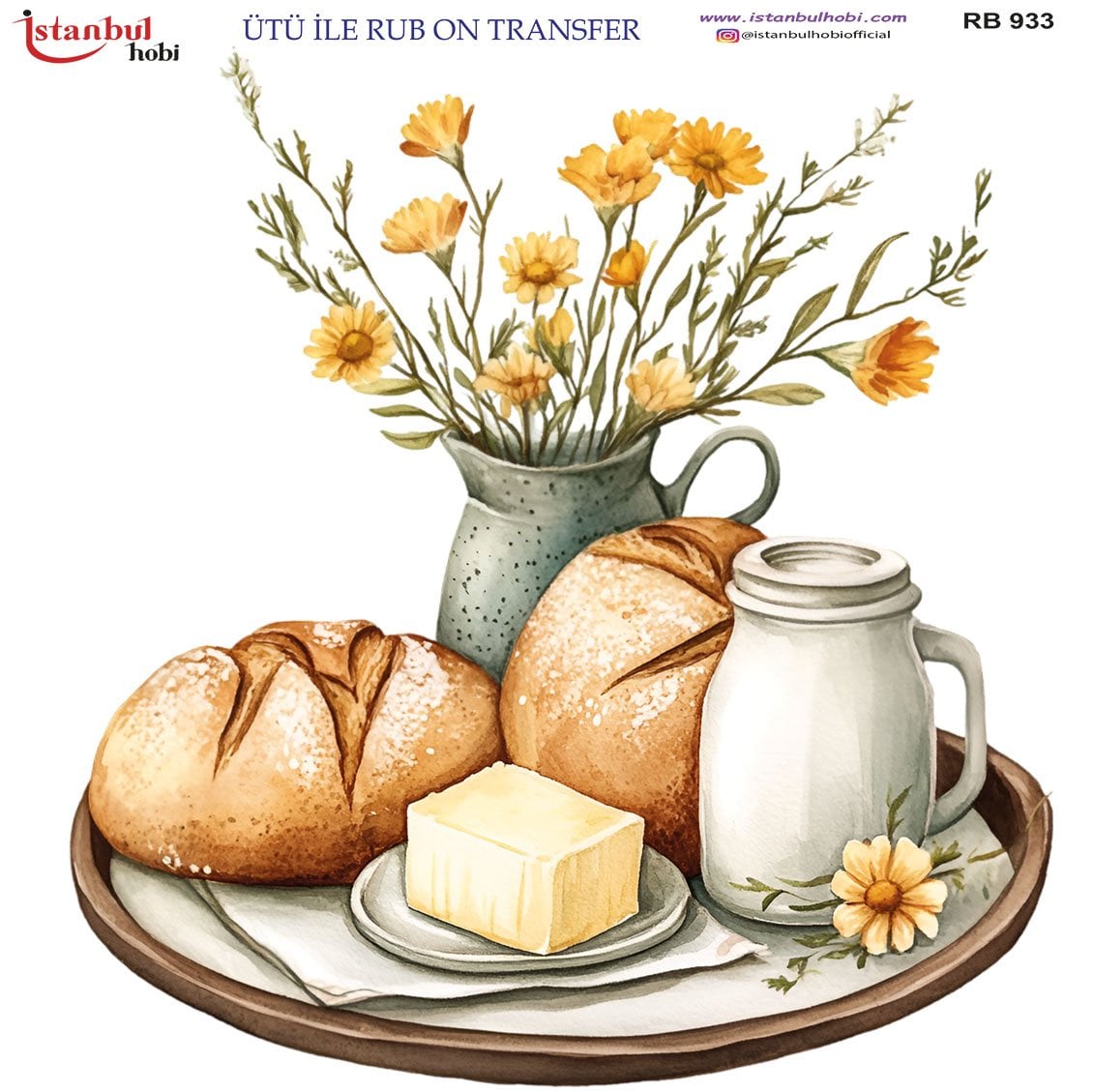 Ütü İle Rub On Transfer 30x30cm RB933