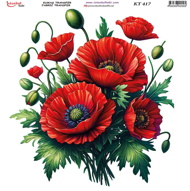 Kumaş Transfer Kağıdı 20x20cm KT-417