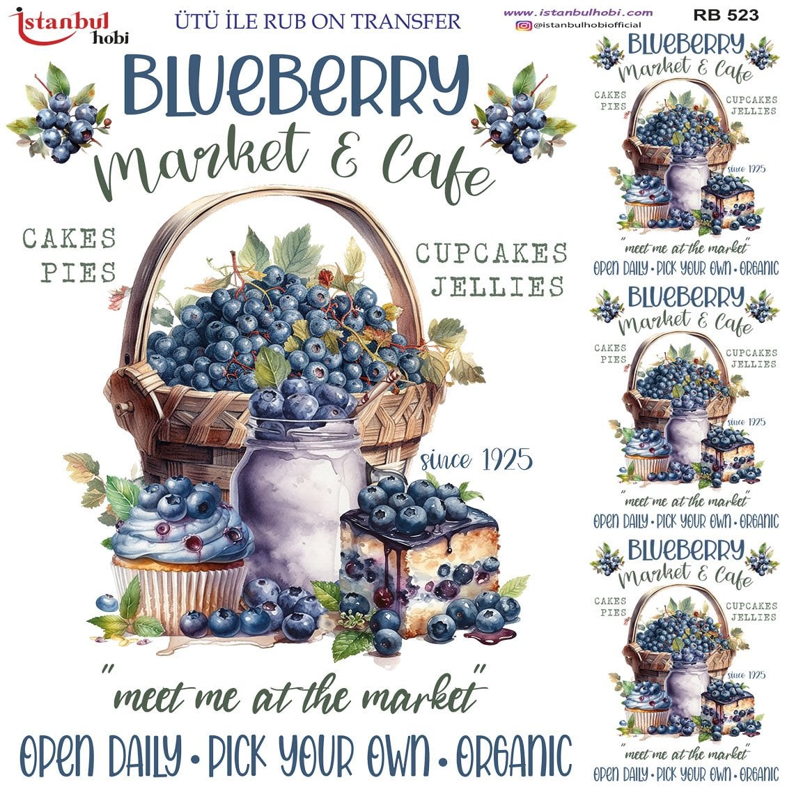 Ütü İle Rub On Transfer 30x30cm RB523
