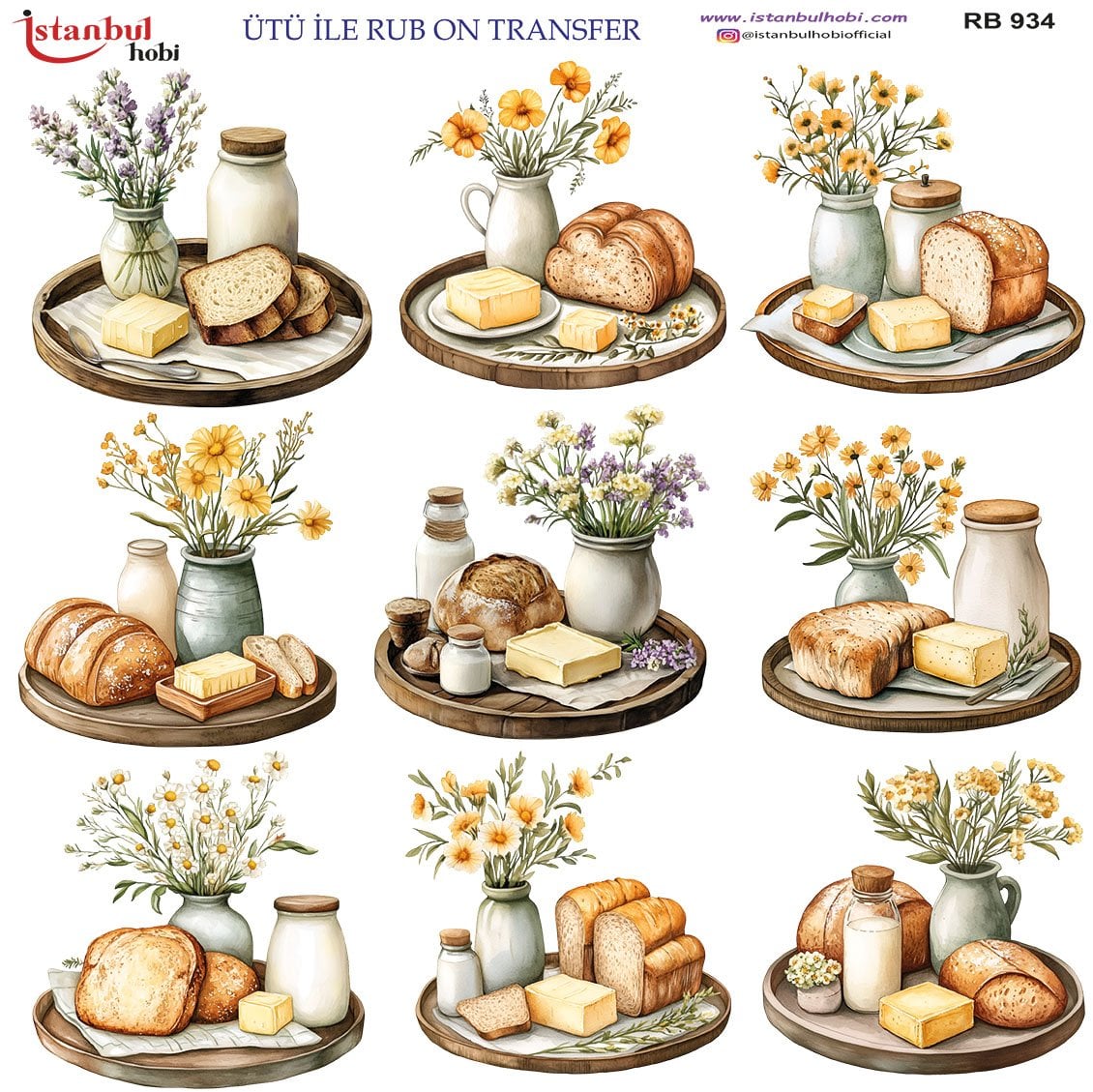 Ütü İle Rub On Transfer 30x30cm RB934