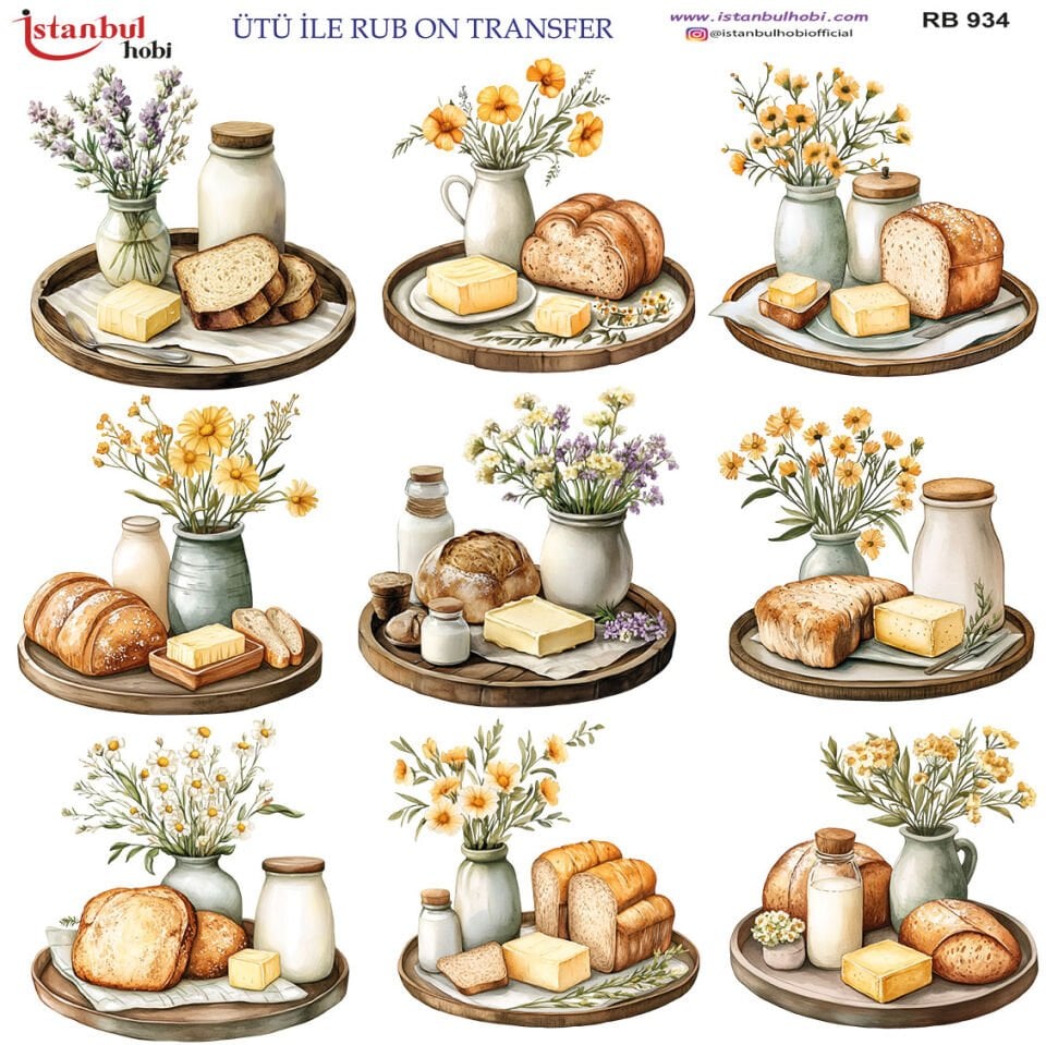 Ütü İle Rub On Transfer 30x30cm RB934