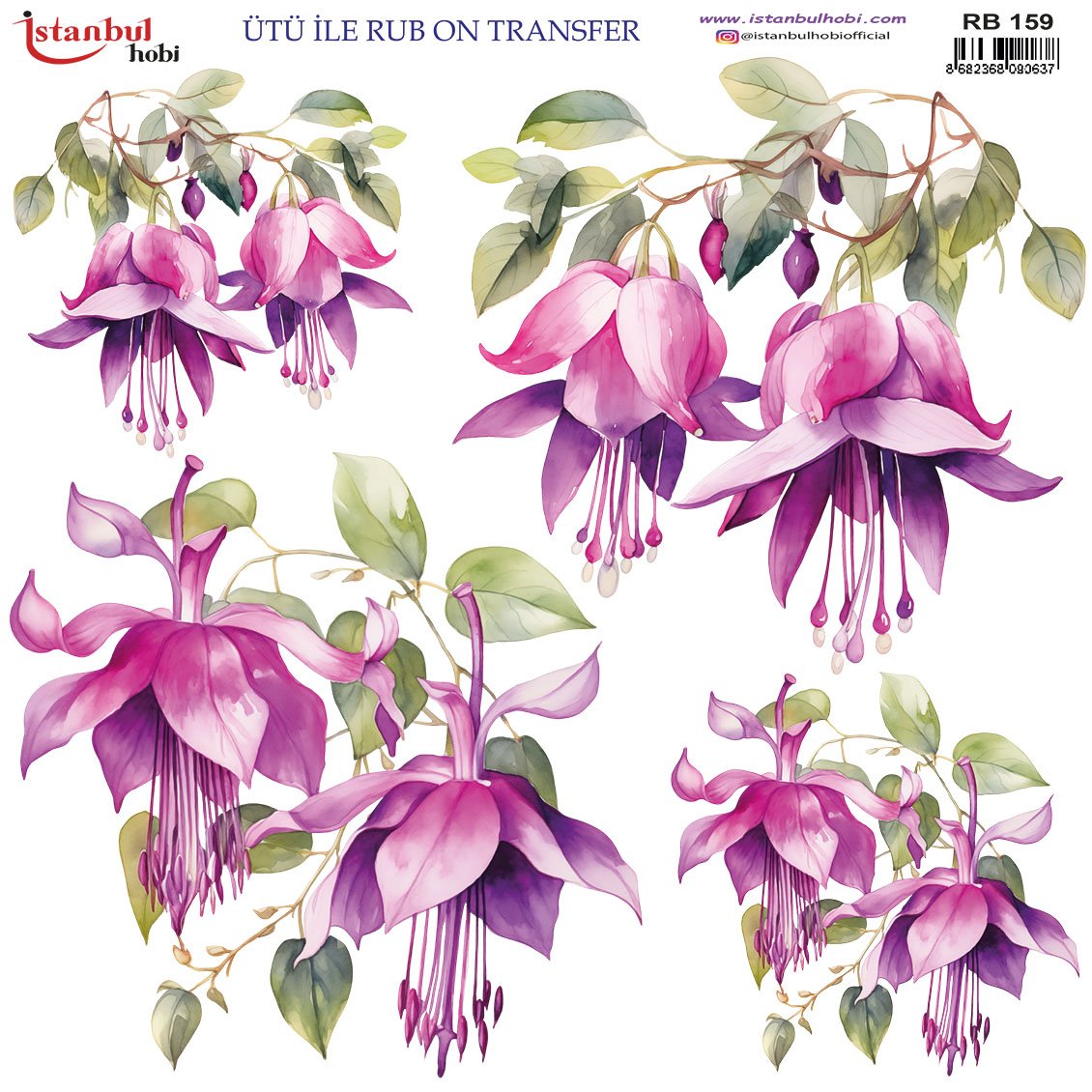 Ütü İle Rub On Transfer 30x30cm RB159