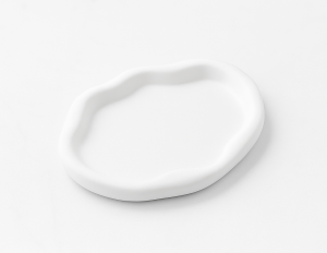 Dekoratif Oval Sunumluk Tabak 24x16cm