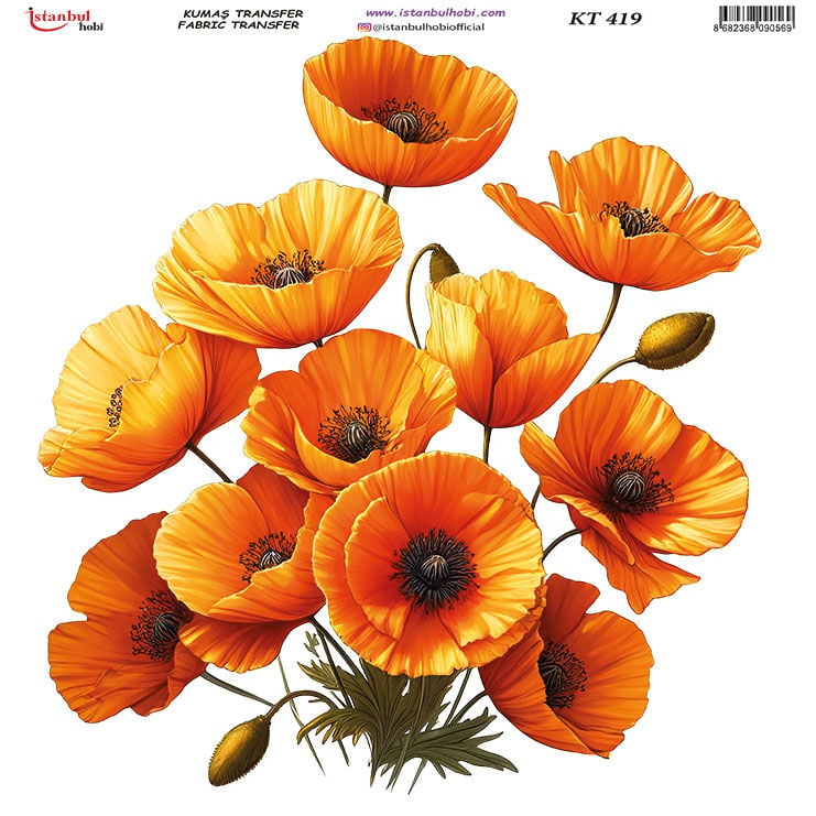 Kumaş Transfer Kağıdı 20x20cm KT-419