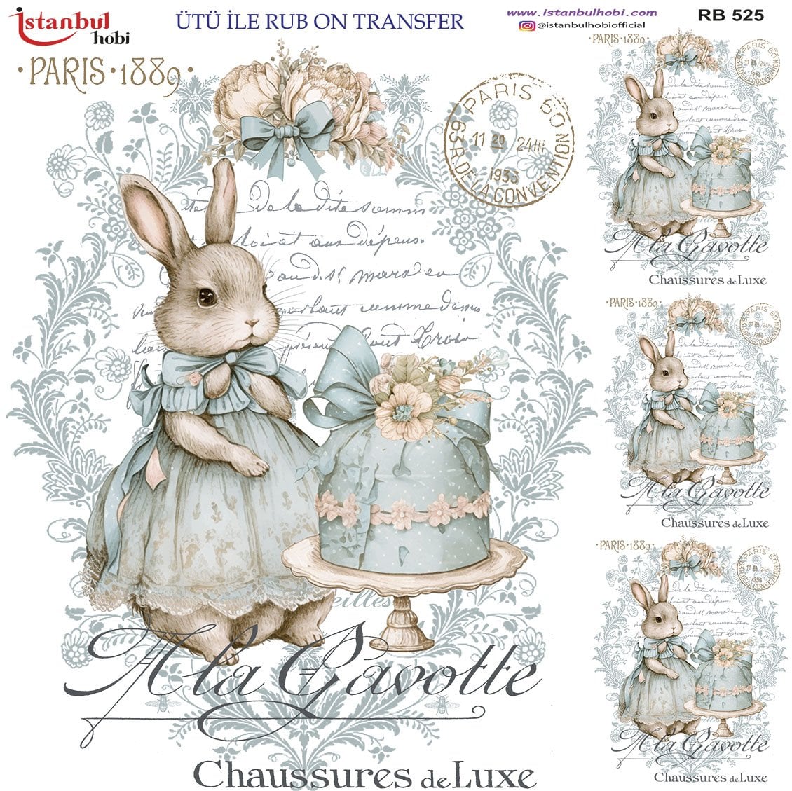 Ütü İle Rub On Transfer 30x30cm RB525