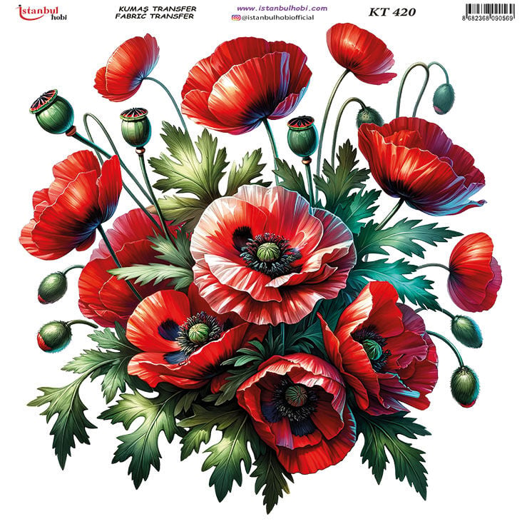 Kumaş Transfer Kağıdı 20x20cm KT-420