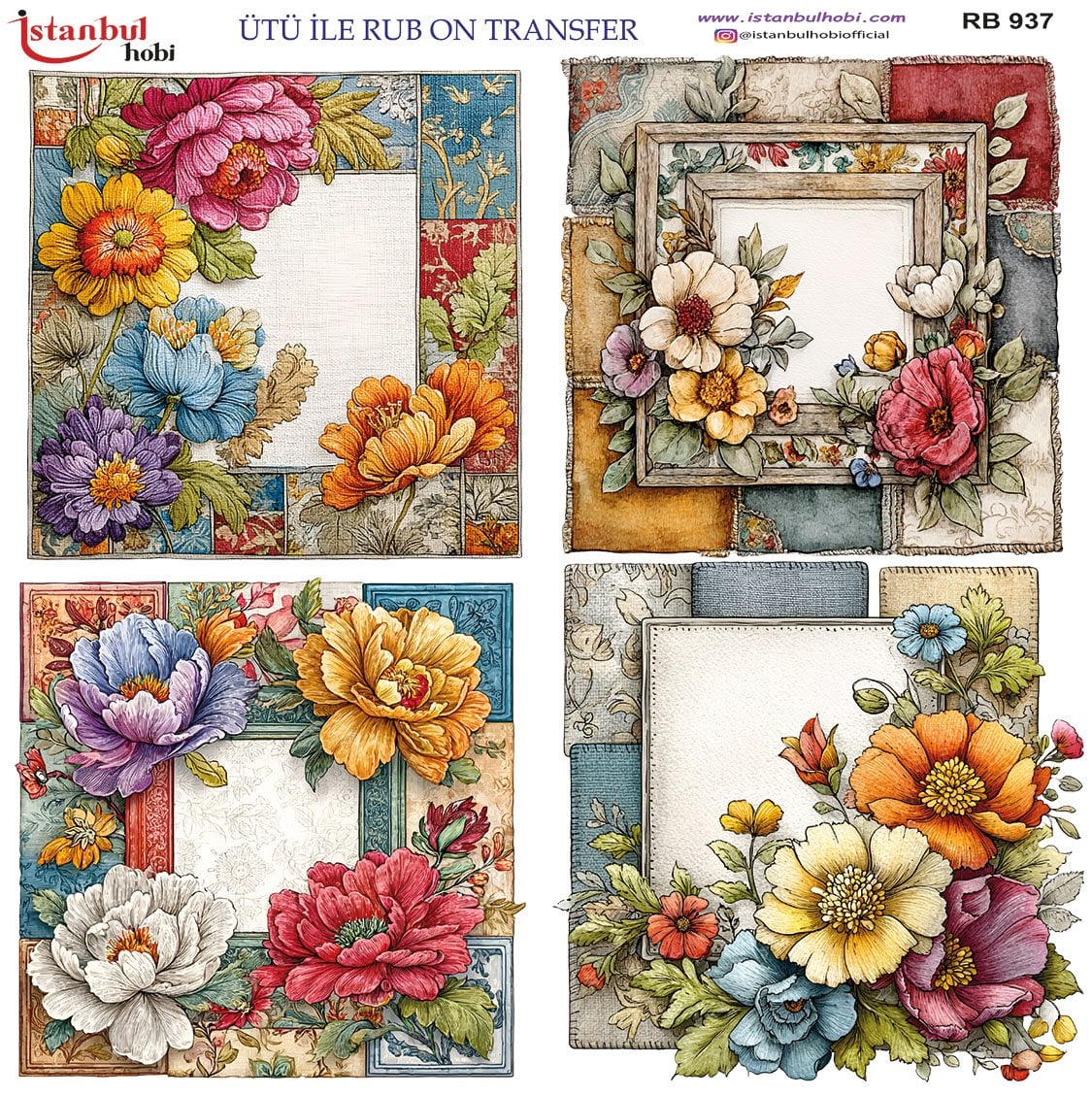 Ütü İle Rub On Transfer 30x30cm RB937